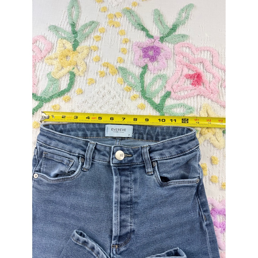 EVEREVE The Ever Straight High Rise Womens Jeans Size‎ 25 Dark Wash Denim - Picture 3 of 10